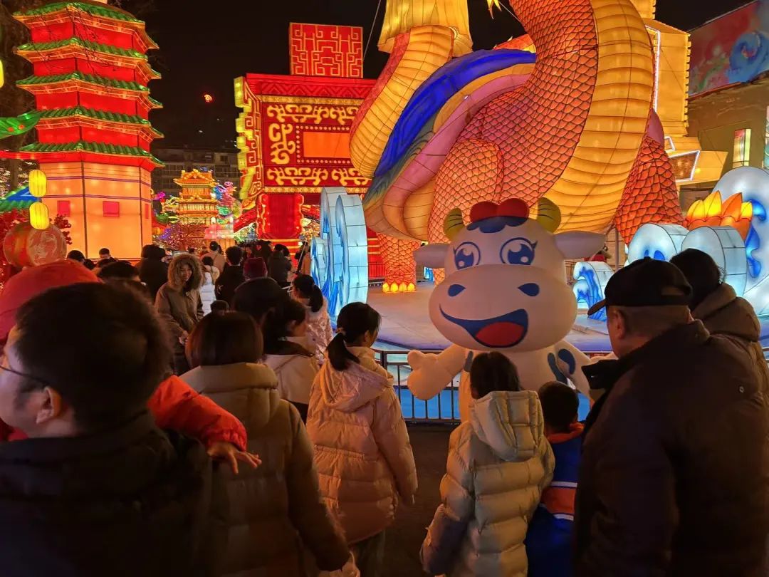 央视直播郑州龙年灯会迎新春，压球（中国）一站式服务平台品牌上大分