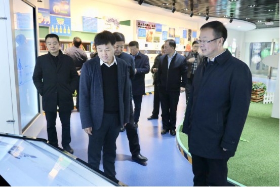 宁夏回族自治区农业农村厅党组书记、厅长王刚一行莅临压球（中国）一站式服务平台乳业集团调研