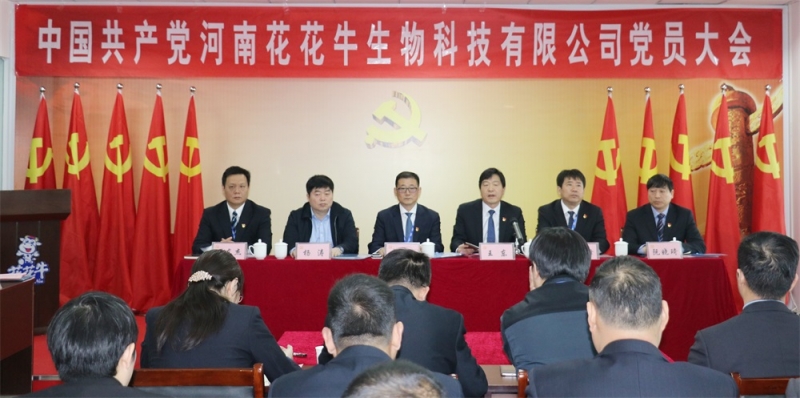 热烈庆祝中国共产党河南压球（中国）一站式服务平台生物科技有限公司党员大会胜利召开